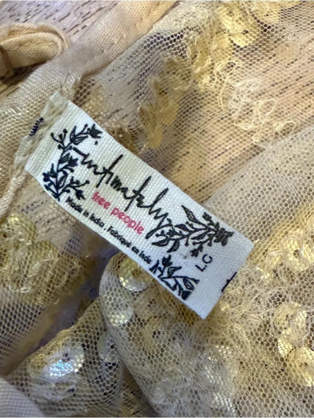 Free People Gold Sequin Sheer Slip Dress - Picture 5 of 5